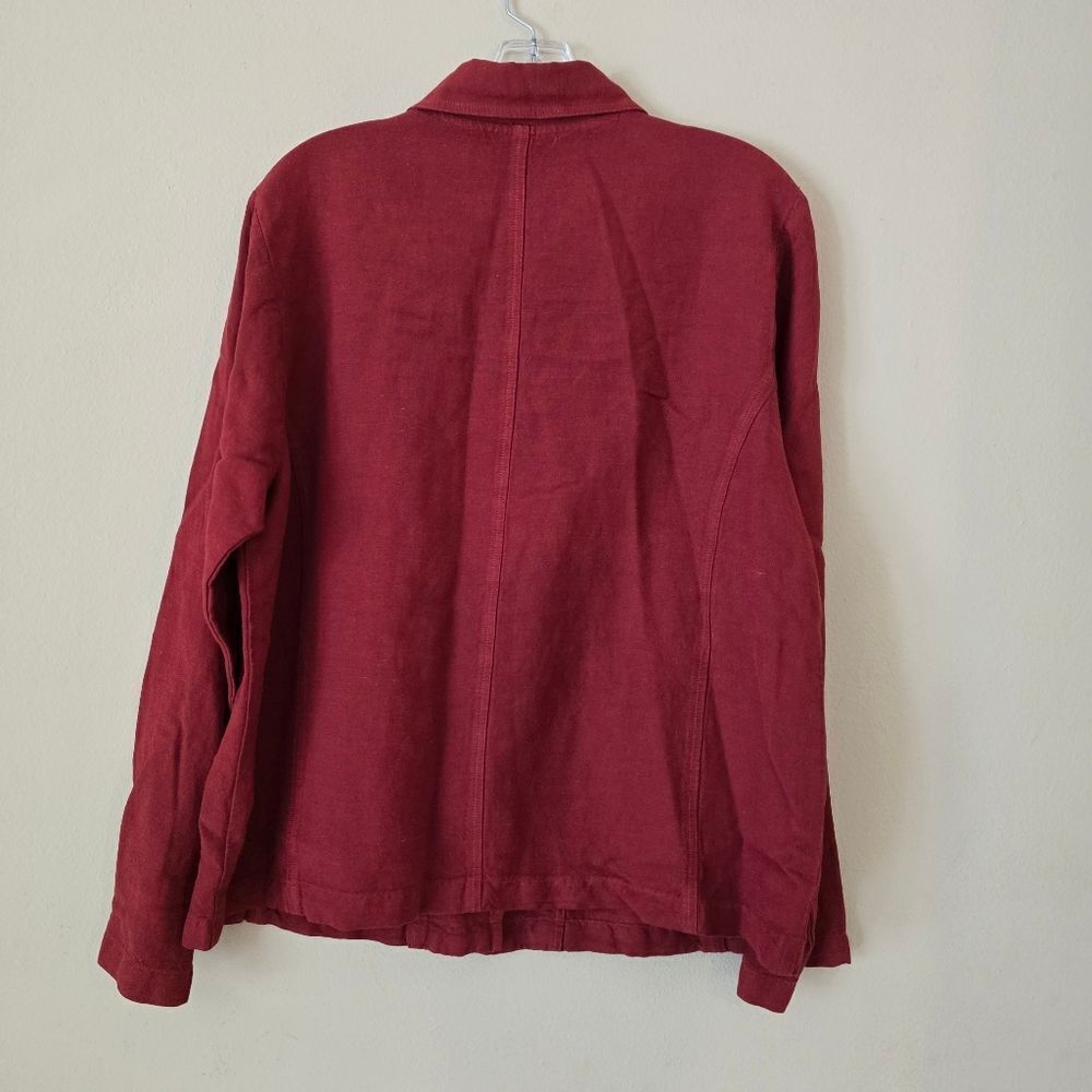 JOHNNY WAS Collection Women's Solid Red Blazer Size Large Jacket Size‎ Large - Picture 2 of 11
